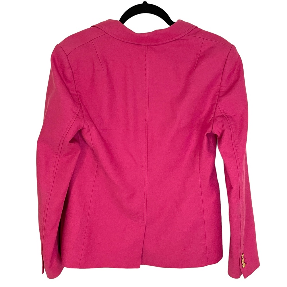 Banana Republic Hot Pink Barbie Flirty Pink Core Career 2 Button Blazer SZ 10 - Picture 6 of 8